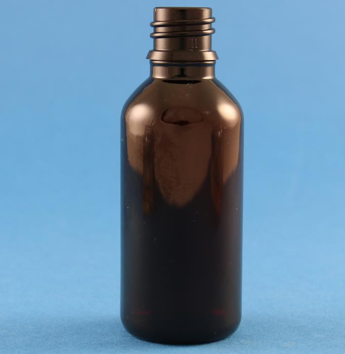 50ml Dropper Bottle Amber PET DIN 18mm Neck